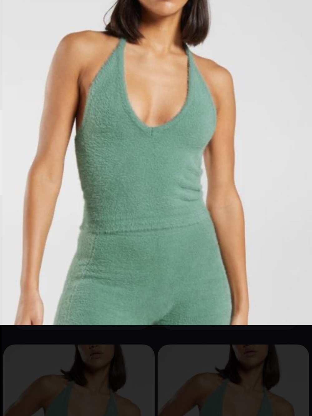 Gymshark Whitney Eyelash Knit Halter